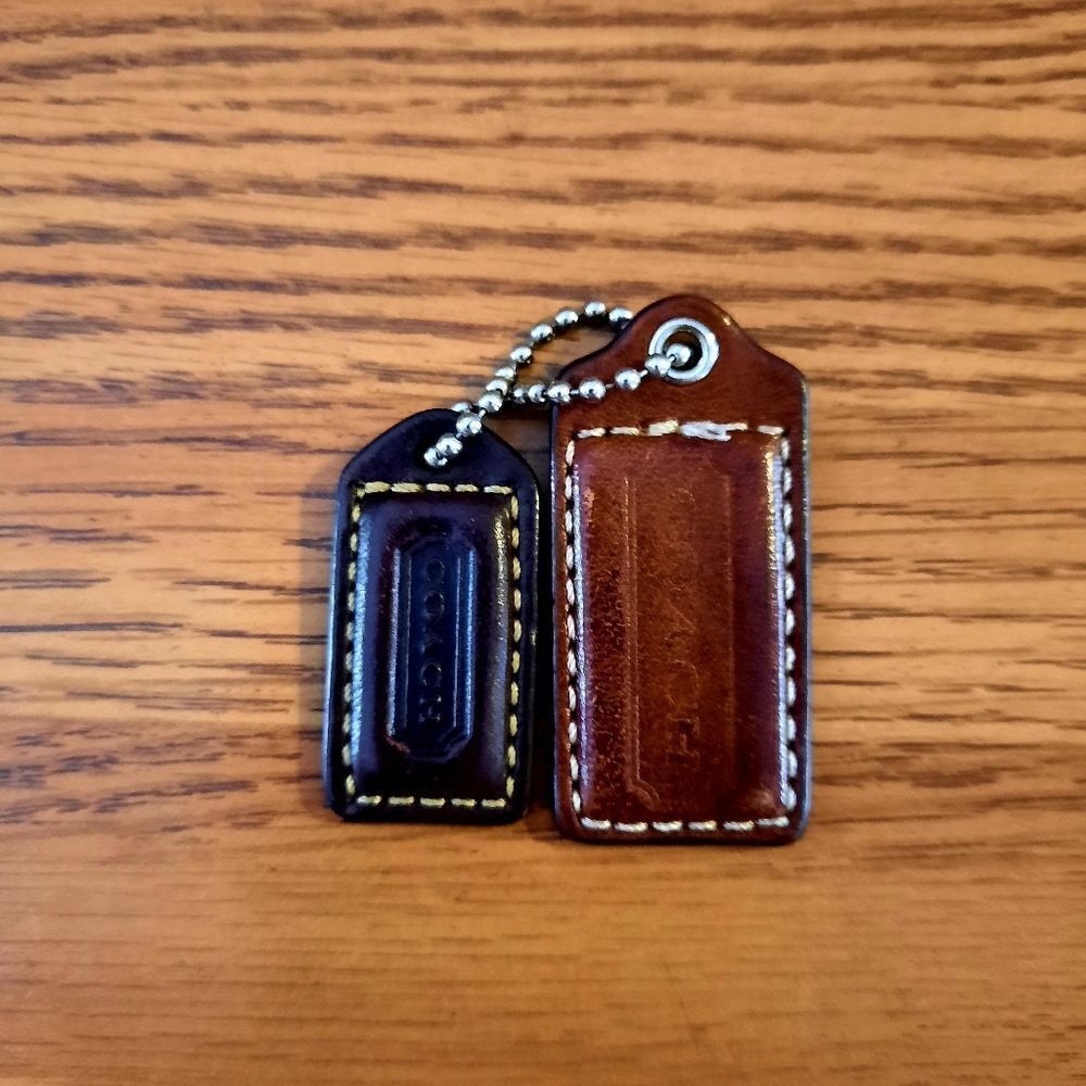 COACH Leather Hang Tags, Set Of 2, Classic! VINTAGE INSPIRED! - Picture 6 of 7